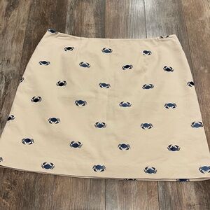 Lilly Pulitzer Crab Print Tan Skirt